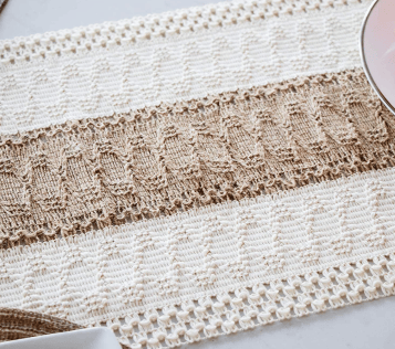 Rustykalny bieżnik na stół BOHO Naturalna Elegancja 30x180 cm 5